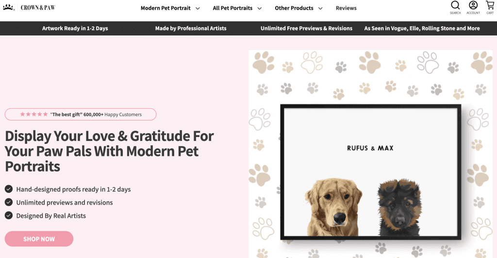 Crown and Paw is an example of a private-label store